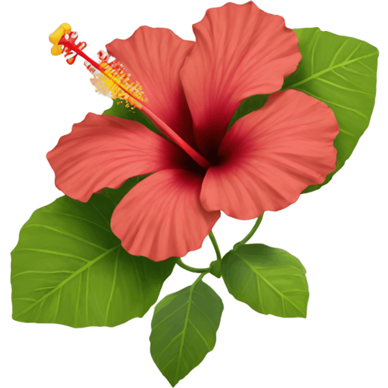 Hibiscus flower emoji