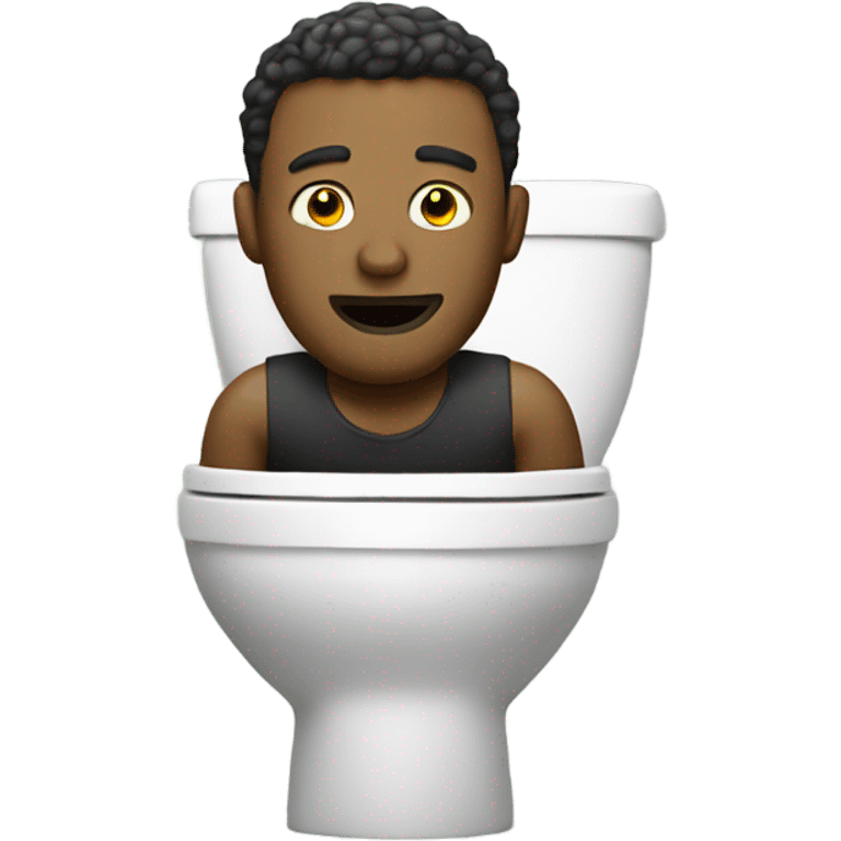 Man in a toilet emoji