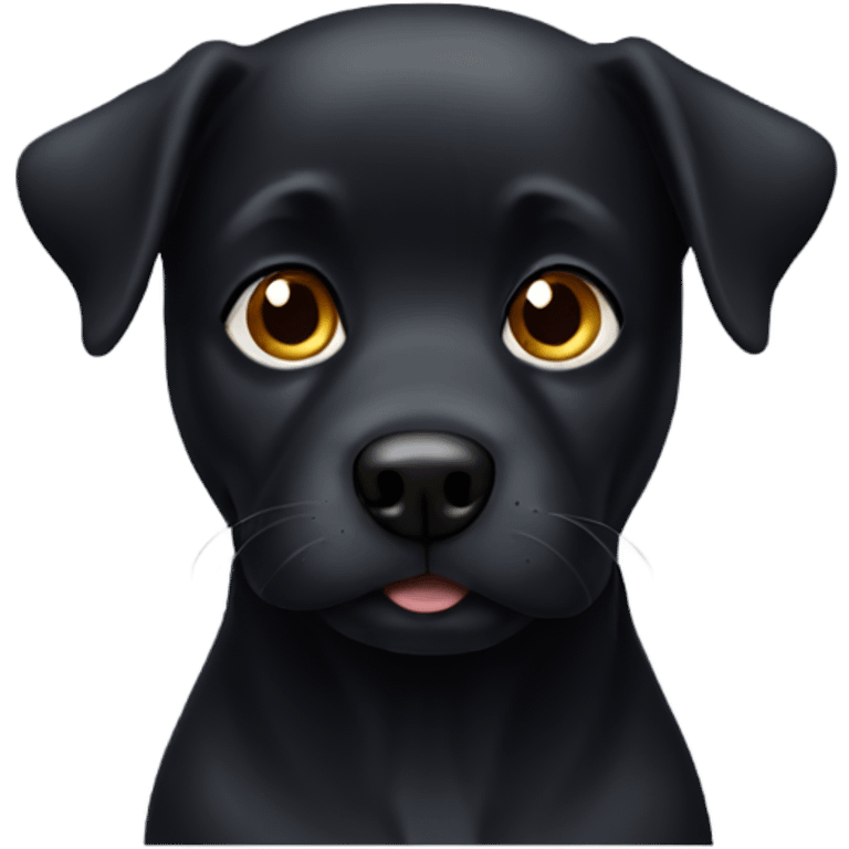 Black dog emoji