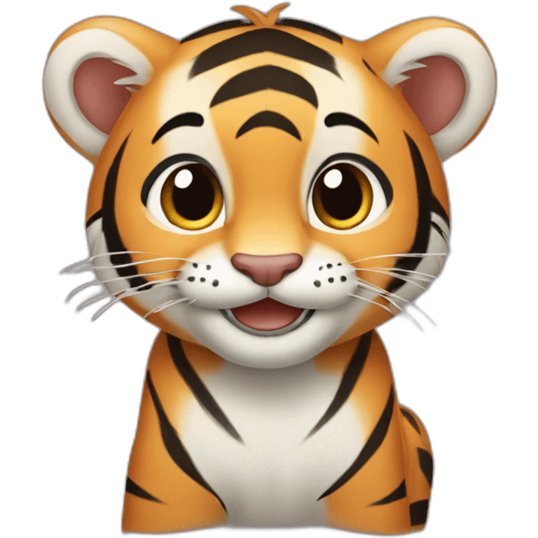 tiger cub smiling emoji