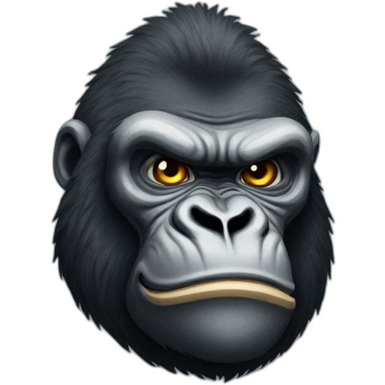 Strong gorilla emoji