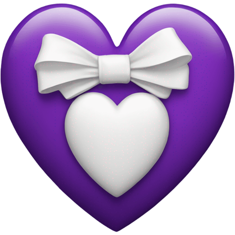 purple Heart with white bow emoji