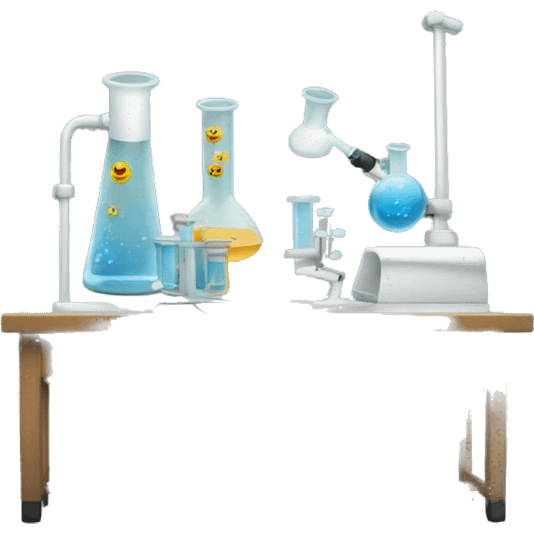 Laboratory desk emoji