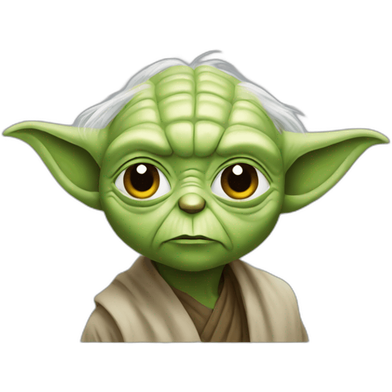 Yoda with lean emoji