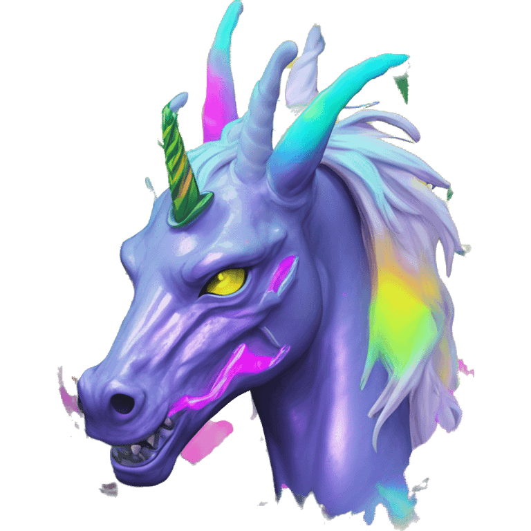 420 .Zombie_ Vaporwave black holographic oilslick zombie dragon unicorn person smoking yellow caution tape hemp leaves unicorn Pegasus hemp plants emoji