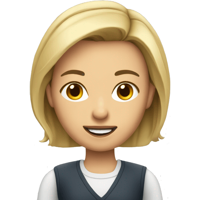 tv sportive girl reporter  emoji