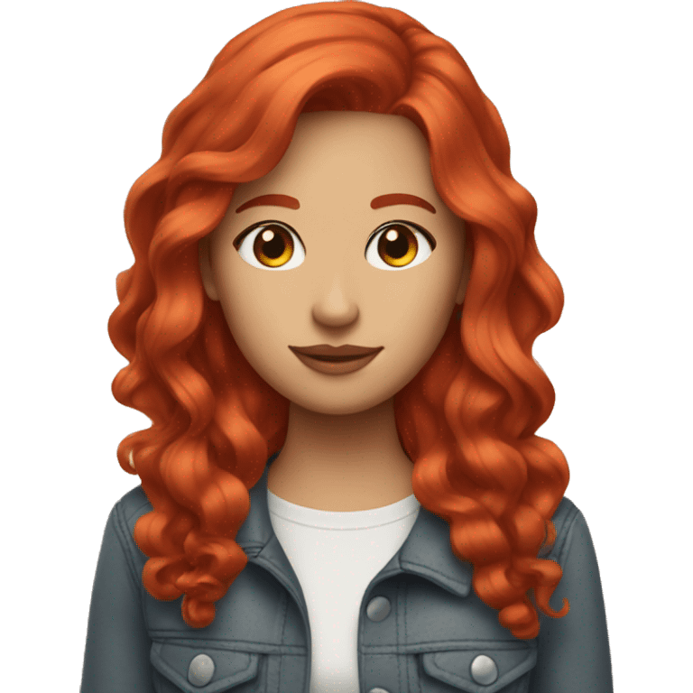 Red head influencer girlie cute emoji