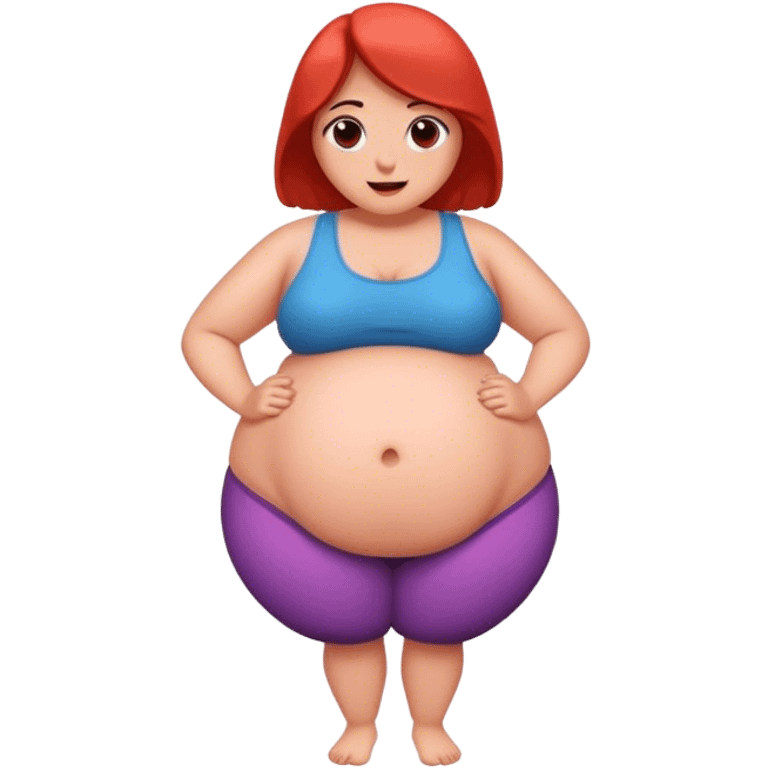 A woman with a big belly  emoji