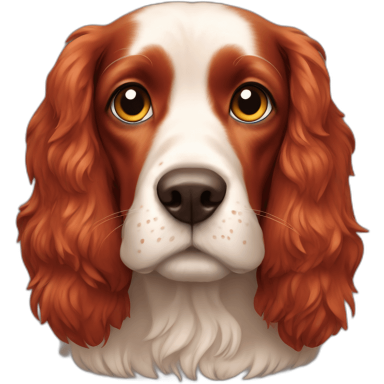 red spaniel dog emoji