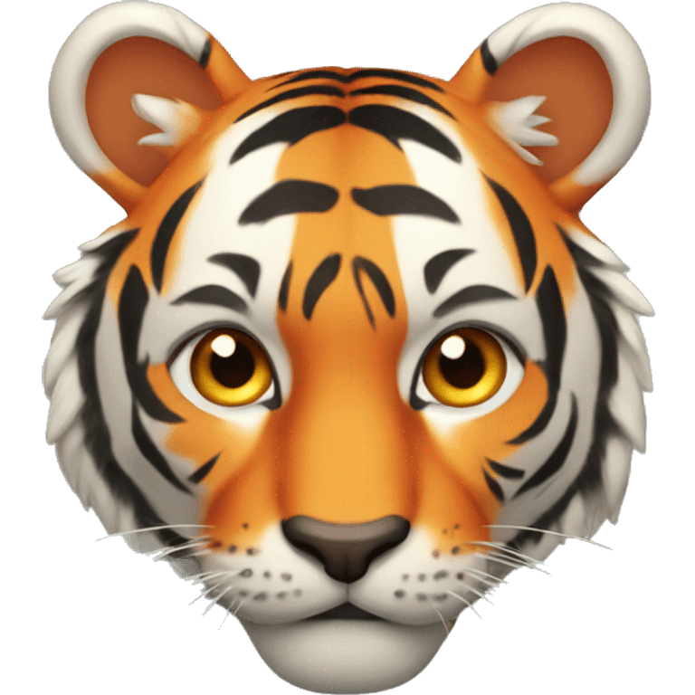 orange tiger emoji