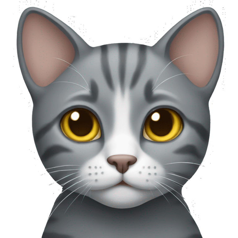 Grey cat  emoji