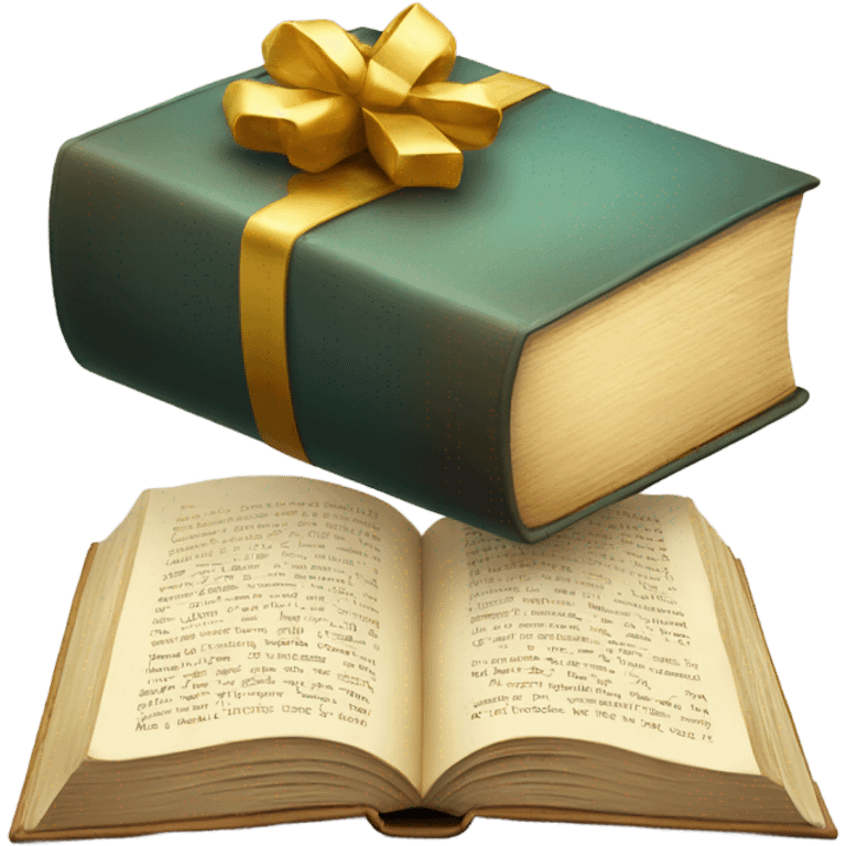 book and gift emoji