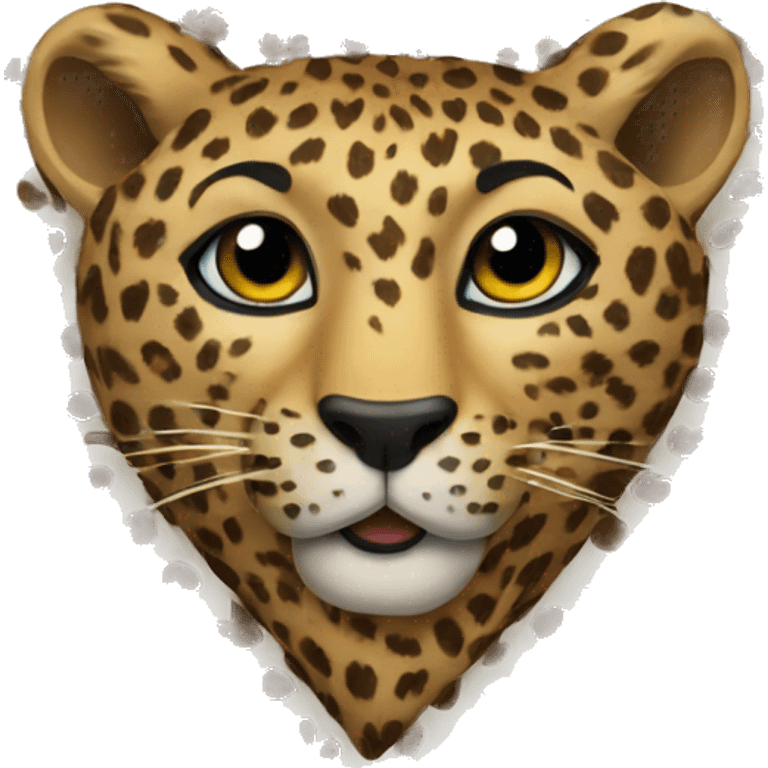 Leopard heart  emoji