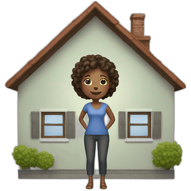 woman in a house  emoji