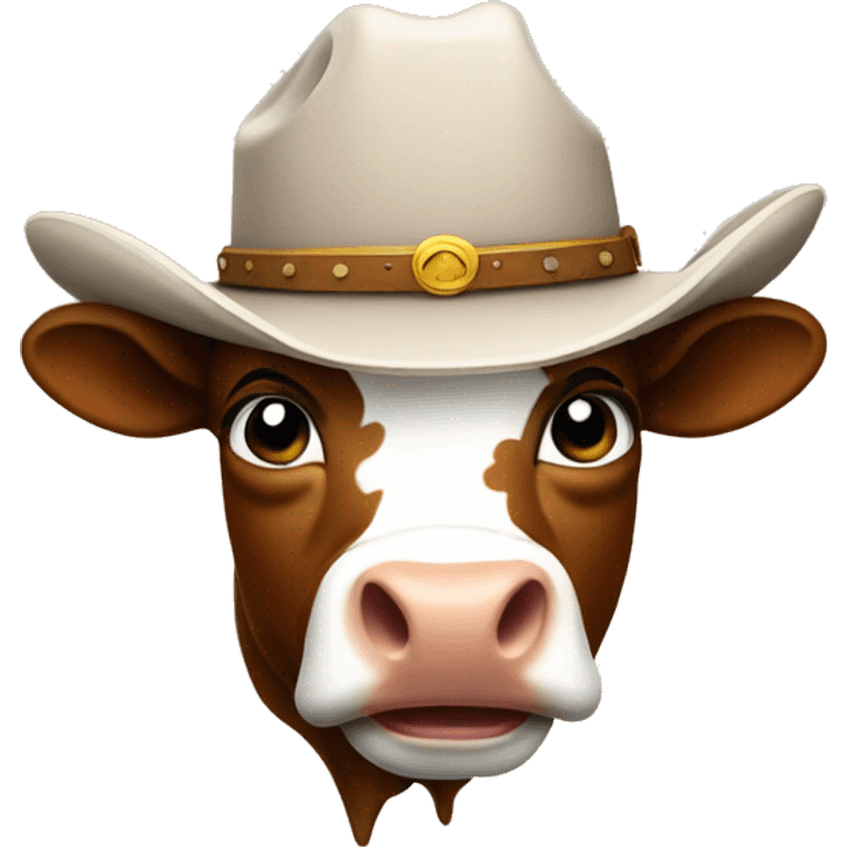 Bull wearing Cowboy hat emoji