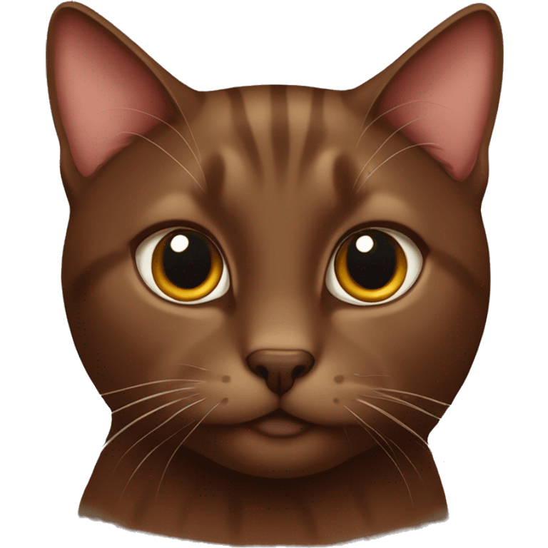 British brown chocolate cat emoji