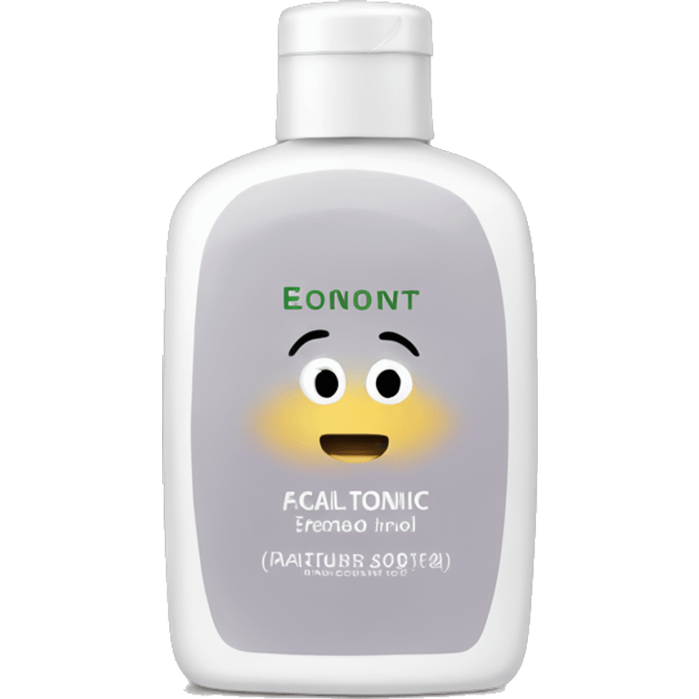 facial tonic with label emoji