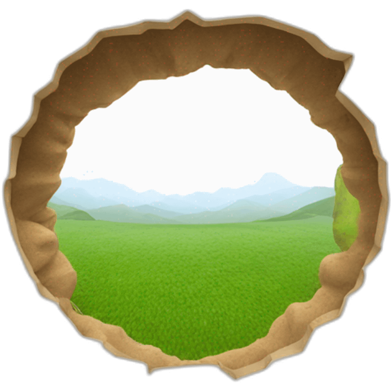 Hole view emoji