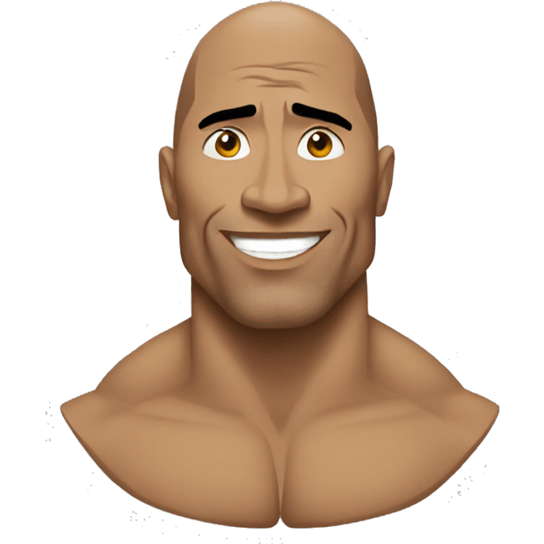 The rock facs emoji