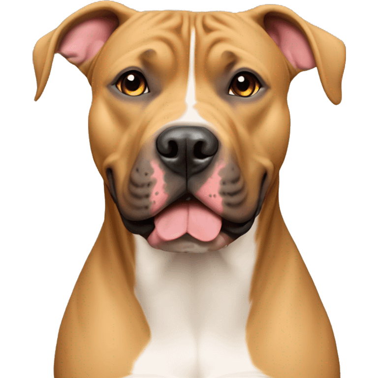 All Tan American Pitbull Mastiff Mixed  emoji