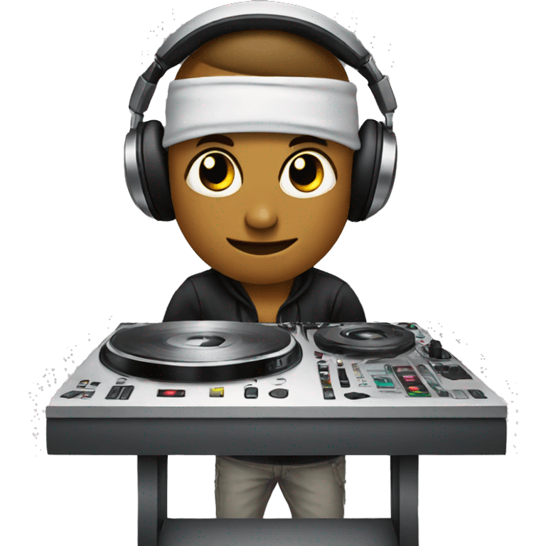 DJ table emoji