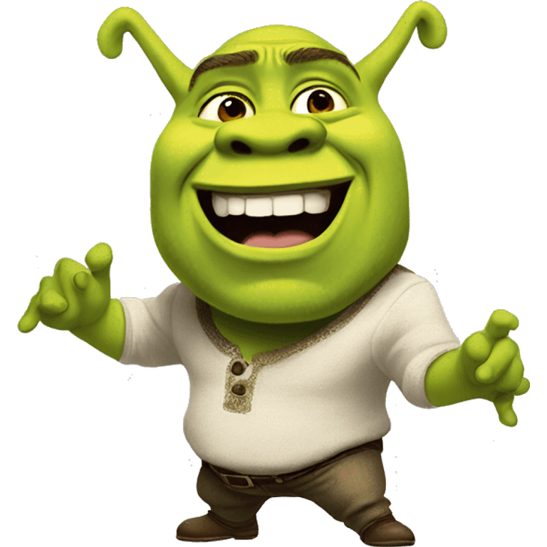 Shrek twerking emoji