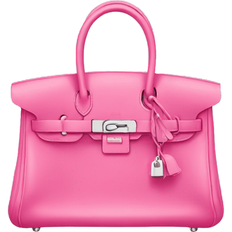 Pink Hermes bag emoji