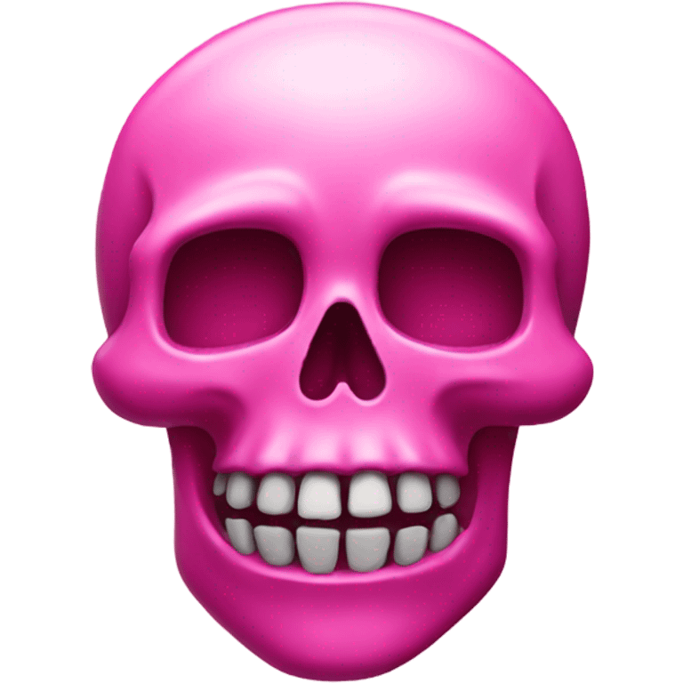 Pink skull emoji