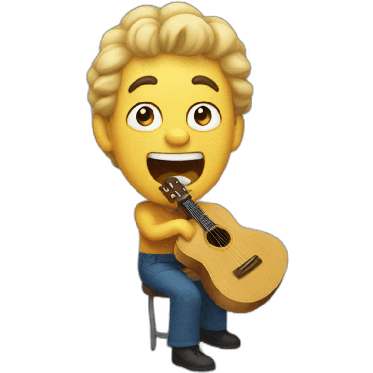 Un tuno cantando emoji