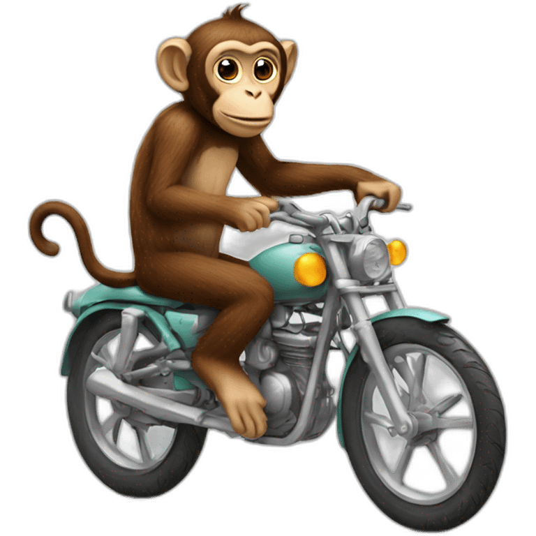 Monkey on bike emoji