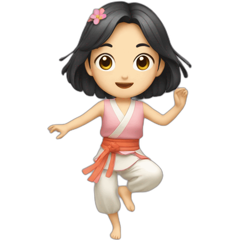 japanese girl dancing forro emoji