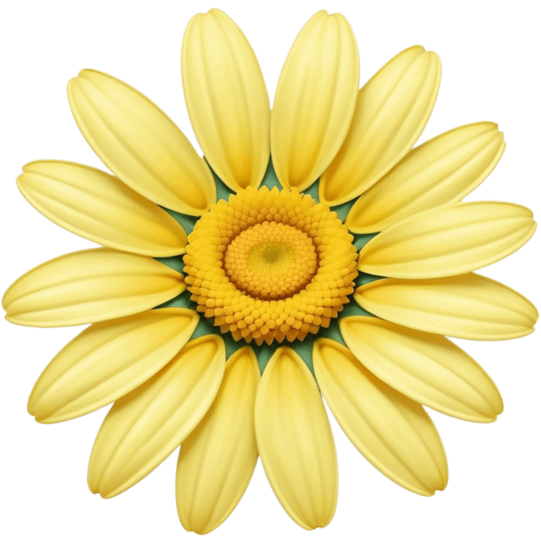 pastel yellow daisy emoji