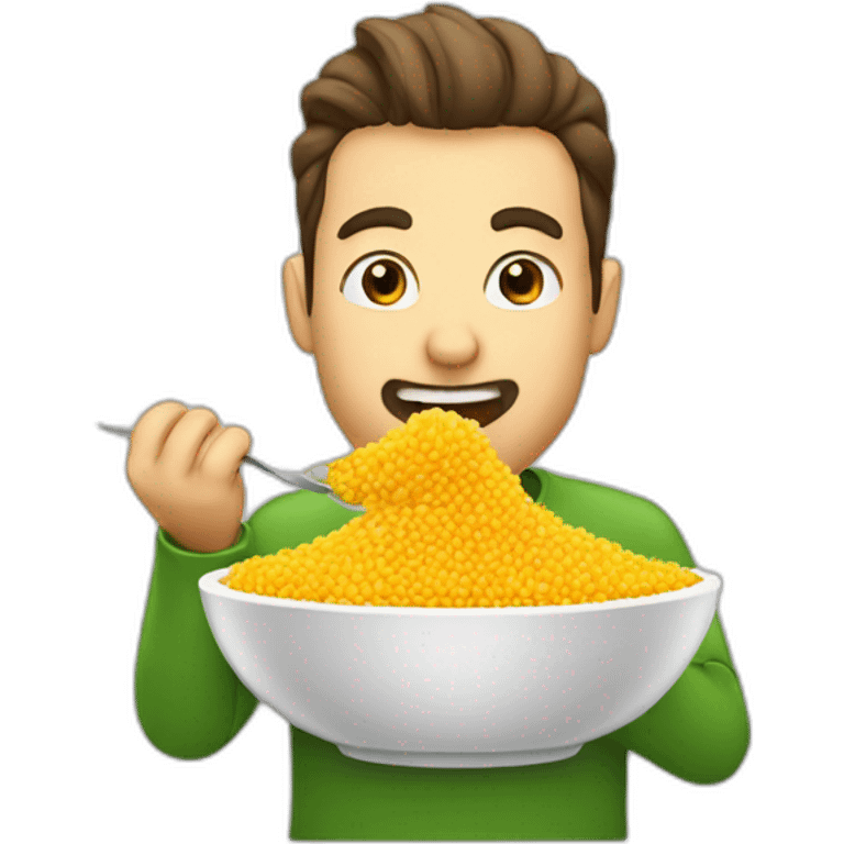 Zerator eating couscous emoji