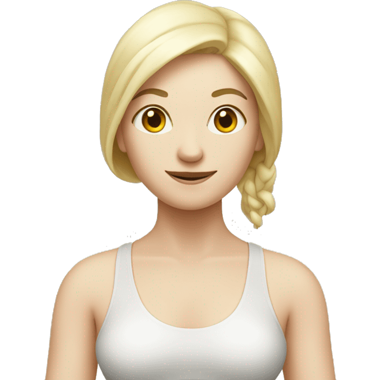 yoga pale woman emoji