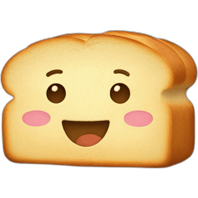 Happy bread emoji