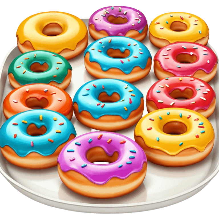 tray of donuts emoji