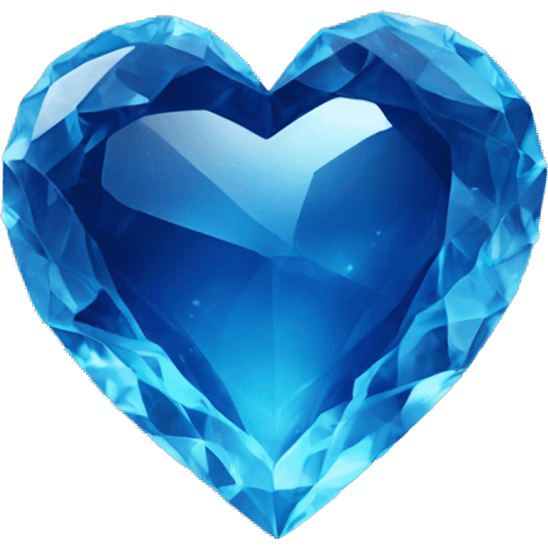 deep-blue crystal heart emoji