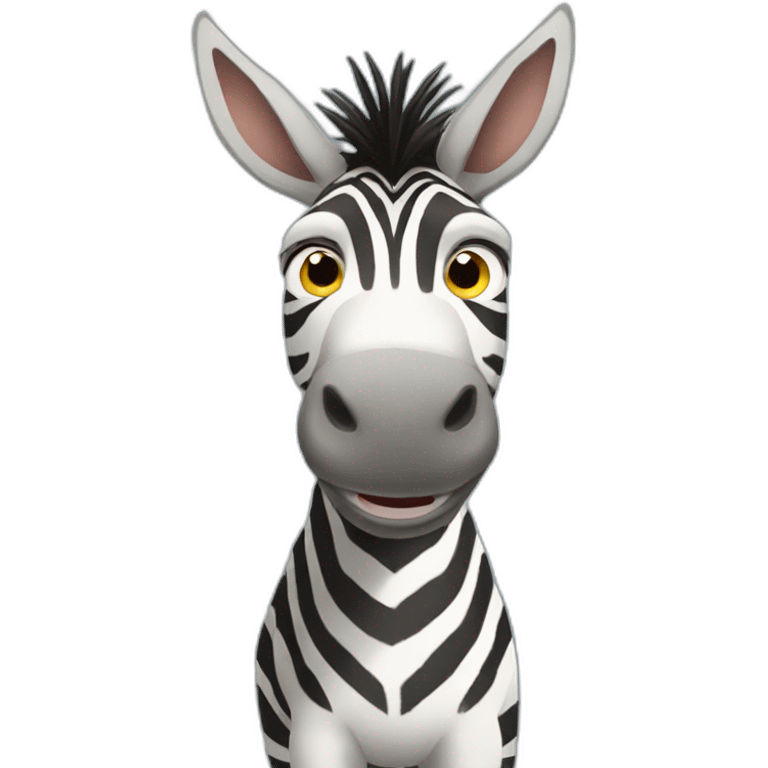 Donkey zebra hybrid emoji