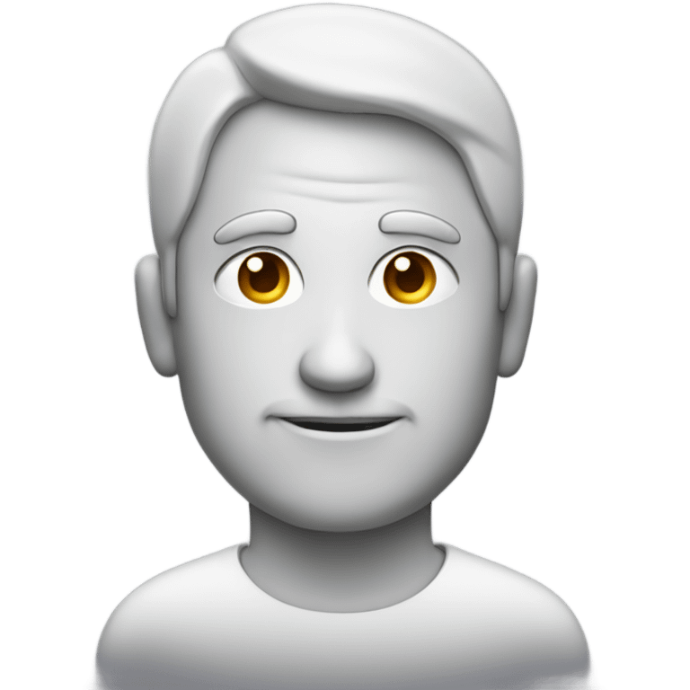 Man with two circles on rear emoji