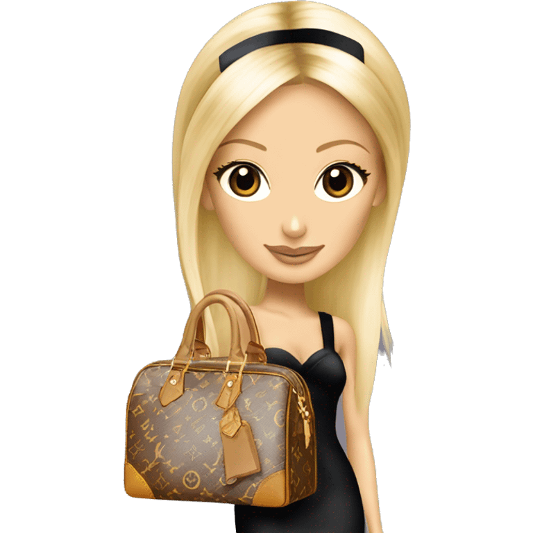 Paris Hilton with louis vuitton bag murakami  emoji