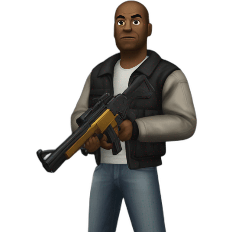 GTA III Claude with shotgun emoji