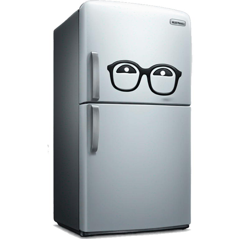 fridge with glasses emoji