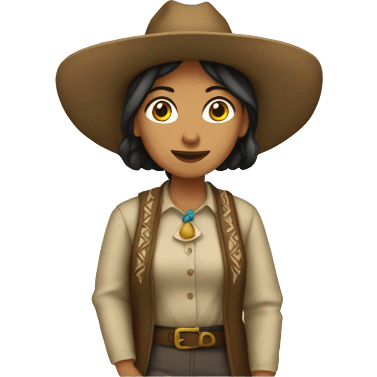 Mujer con pecos emoji