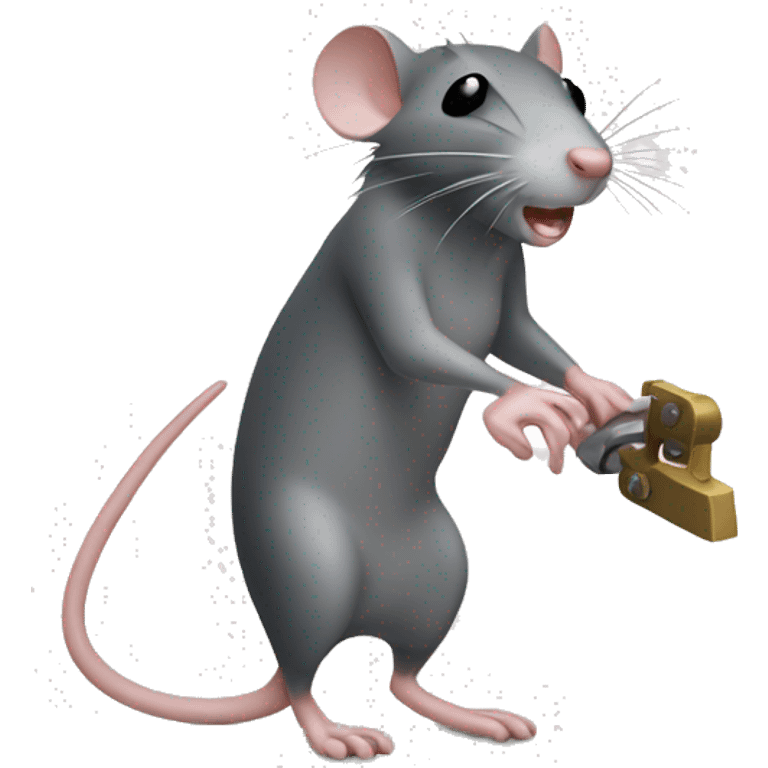 a rat pressing a lever emoji