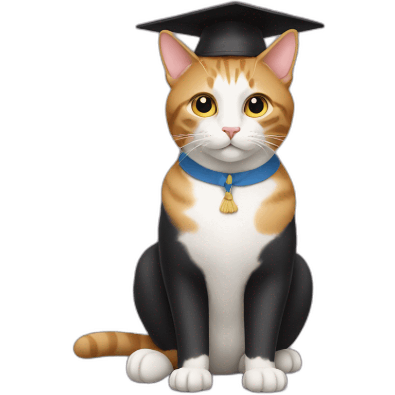 graduation cat emoji