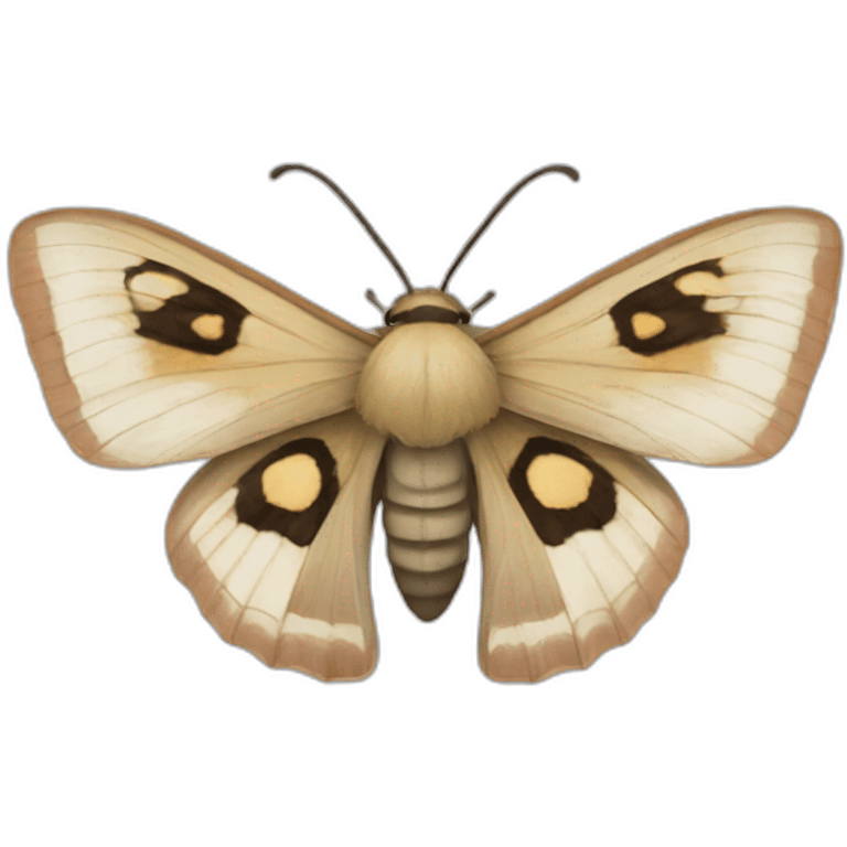 Caligula japonica moth insect emoji