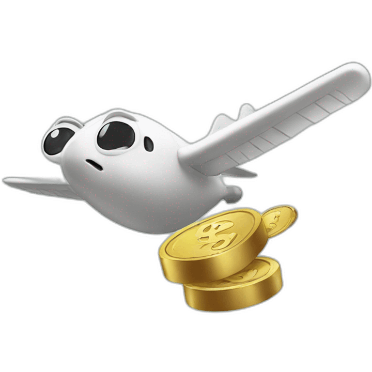 flying money emoji