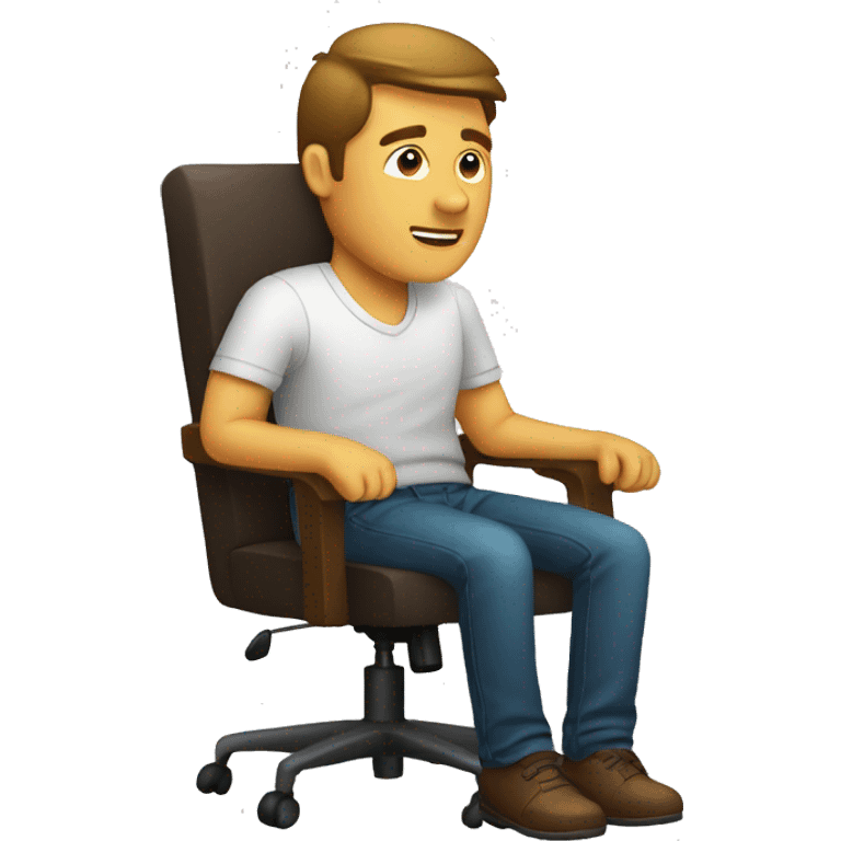 Man sitting a chair emoji