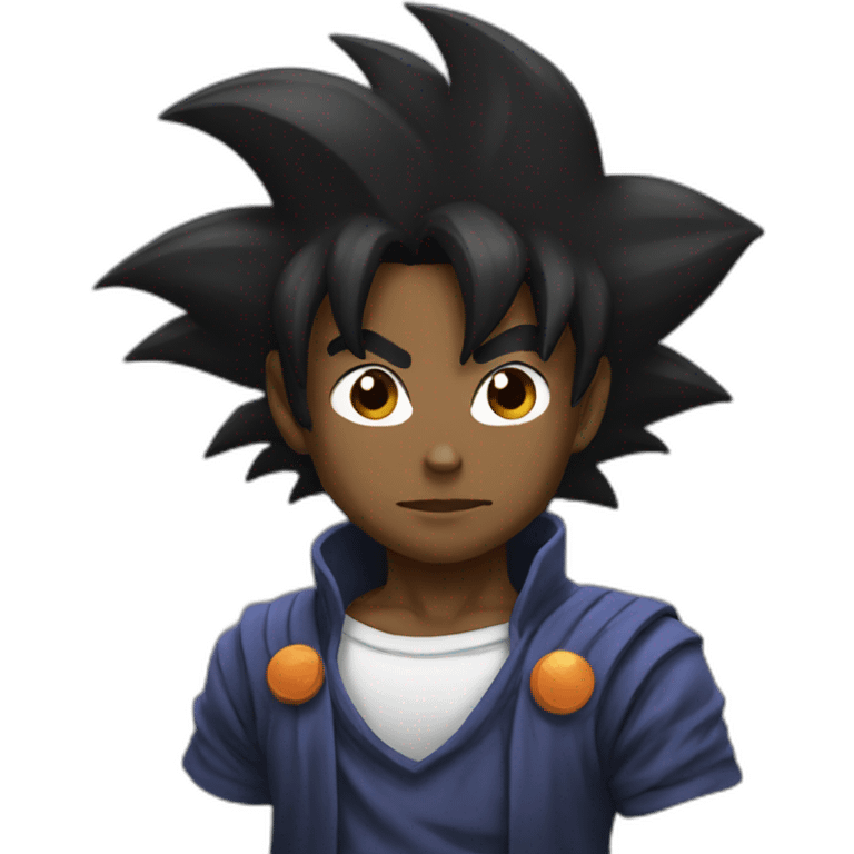 Black goku emoji