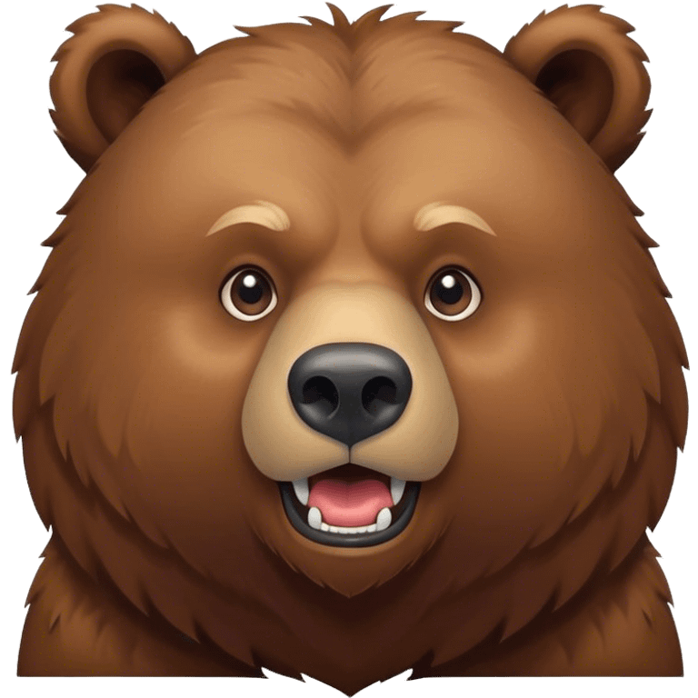 strong cute Grizzly Bear emoji